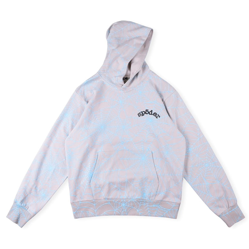 Sp5der AOP Web Hoodies 'Heather Grey'