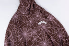 Sp5der AOP Hoodie Brown