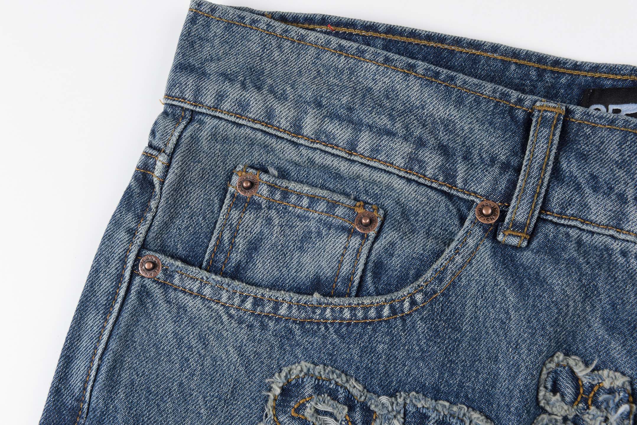 Sp5der 555555 demin jean pant