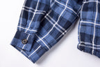 Sp5der Hooded Zip Flannel Shirt Jacket