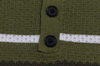 AMIRI Striped Pointelle-Knit Polo Shirt