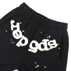 Sp5der Classic Flame Logo Graffiti Pant-Brown #146